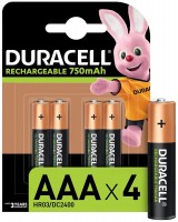 Купить акумулятор / батарейка Duracell 4xAAA 750 mAh: цена от 409 грн.
