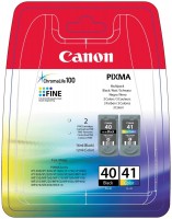 Купить картридж Canon PG-40BK/CL-41 MULTI 0615B043: цена от 1768 грн.