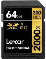 Купити карта пам'яті Lexar Professional 2000x SD UHS-II за ціною від 3976 грн.