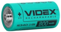Купить аккумулятор / батарейка Videx 1x16340 800 mAh: цена от 145 грн.