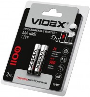 Купить акумулятор / батарейка Videx 2xAAA 1100 mAh: цена от 78 грн.