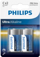 Купить аккумулятор / батарейка Philips Ultra Alkaline 2xD: цена от 140 грн.