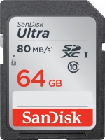 Купити карта пам'яті SanDisk Ultra 80MB/s SD UHS-I Class 10 за ціною від 597 грн.