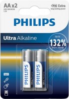 Купить аккумулятор / батарейка Philips Ultra Alkaline 2xAA: цена от 55 грн.