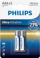 Купить акумулятор / батарейка Philips Ultra Alkaline 2xAAA: цена от 53 грн.