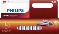 Купить акумулятор / батарейка Philips Power Alkaline 12xAAA: цена от 219 грн.