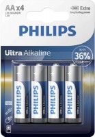 Купить аккумулятор / батарейка Philips Ultra Alkaline 4xAA: цена от 93 грн.