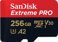 Купити карта пам'яті SanDisk Extreme Pro V30 A2 microSDXC UHS-I U3 (256Gb) за ціною від 1285 грн.