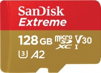 Купить карта памяти SanDisk Extreme V30 A2 microSDXC UHS-I U3 (128Gb) по цене от 662 грн.