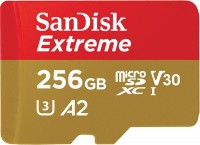 Купити карта пам'яті SanDisk Extreme V30 A2 microSDXC UHS-I U3 (256Gb) за ціною від 1086 грн.