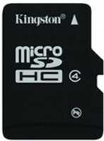Купити карта пам'яті Kingston microSDHC Class 4 (8Gb) за ціною від 129 грн.