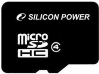 Купити карта пам'яті Silicon Power microSDHC Class 4 за ціною від 127 грн.
