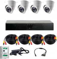 Купити комплект відеоспостереження CoVi Security AHD-4D Kit/HDD500  за ціною від 6668 грн.