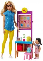 Купить кукла Barbie Teacher Doll with Flipping Blackboard Playset FJB29: цена от 1199 грн.