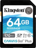 Купить карта памяти Kingston SDXC Canvas Go! Plus по цене от 336 грн.