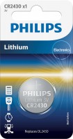Купить аккумулятор / батарейка Philips Minicells 1xCR2430: цена от 90 грн.