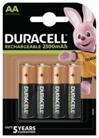 Купить акумулятор / батарейка Duracell 4xAA 2500 mAh: цена от 530 грн.