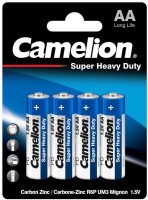 Купить акумулятор / батарейка Camelion Super Heavy Duty 4xAA Blue: цена от 99 грн.