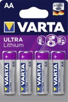 Купить акумулятор / батарейка Varta Ultra Lithium 4xAA: цена от 536 грн.