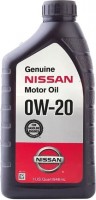 Купить моторное масло Nissan Synthetic Engine Oil 0W-20 1L  по цене от 359 грн.