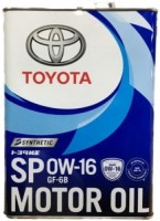 Купить моторное масло Toyota Motor Oil 0W-16 SP 4L: цена от 1484 грн.
