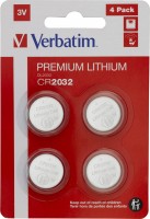 Купить аккумулятор / батарейка Verbatim Premium 4xCR2032: цена от 49 грн.