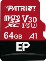 Купити карта пам'яті Patriot Memory EP microSDXC V30 A1 (64Gb) за ціною від 143 грн.