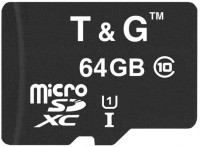 Купити карта пам'яті T&G microSDXC class 10 UHS-I (64Gb) за ціною від 137 грн.