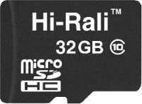 Купити карта пам'яті Hi-Rali microSDHC class 10 + SD adapter за ціною від 142 грн.