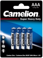 Купить акумулятор / батарейка Camelion Super Heavy Duty 4xAAA Blue: цена от 99 грн.