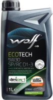 Купить моторное масло WOLF Ecotech 5W-30 SP/RC D1-3 1L  по цене от 303 грн.