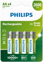 Купить аккумулятор / батарейка Philips 4xAA 2600 mAh: цена от 726 грн.