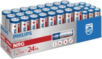 Купить акумулятор / батарейка Philips Power Alkaline 24xAA + 12xAAA: цена от 819 грн.