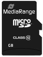 Купити карта пам'яті MediaRange microSD Class 10 with Adapter (microSDHC Class 10 with Adapter 16Gb) за ціною від 149 грн.