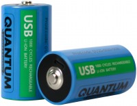 Купить аккумулятор / батарейка Quantum 2xD 5200 mAh USB Type-C: цена от 929 грн.