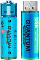 Купити акумулятор / батарейка Quantum 2xAA 1100 mAh USB  за ціною від 187 грн.