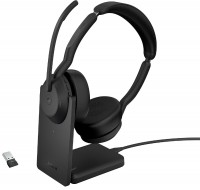 Купить наушники Jabra Evolve2 55 Link380a MS Stereo with Charging Stand: цена от 6860 грн.