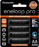 Купить аккумулятор / батарейка Panasonic Eneloop Pro 4xAA 2550 mAh: цена от 780 грн.