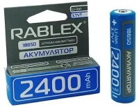 Купить аккумулятор / батарейка Rablex 1x18650 2400 mAh Protect: цена от 129 грн.