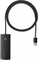 Купити кардридер / USB-хаб BASEUS Lite Series 4-Port USB-A HUB Adapter  за ціною від 359 грн.
