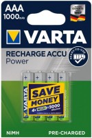 Купить аккумулятор / батарейка Varta Power 4xAAA 1000 mAh: цена от 390 грн.