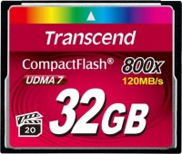Купити карта пам'яті Transcend CompactFlash 800x (32Gb) за ціною від 1221 грн.