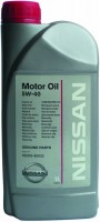 Купить моторное масло Nissan Motor Oil 5W-40 1L: цена от 229 грн.