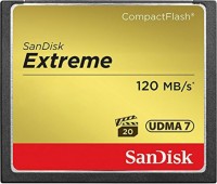 Купити карта пам'яті SanDisk Extreme CompactFlash 120MB/s (128Gb) за ціною від 4058 грн.