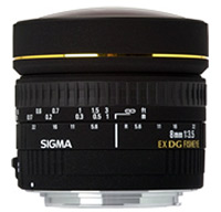 Купити об'єктив Sigma 8mm f/3.5 AF EX DG Circular Fisheye  за ціною від 26416 грн.