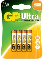 Купити акумулятор / батарейка GP Ultra Alkaline 4xAAA  за ціною від 87 грн.