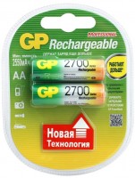 Купить акумулятор / батарейка GP Rechargeable 2xAA 2700 mAh: цена от 147 грн.