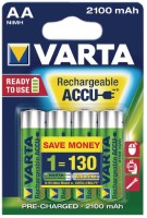 Купить аккумулятор / батарейка Varta Rechargeable Accu 4xAA 2100 mAh: цена от 369 грн.