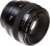 Купить объектив Canon 50mm f/1.4 EF USM: цена от 10570 грн.